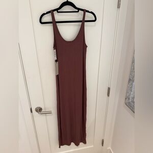 Aritzia Babaton Freddie Scoop Neck Maxi Dress - Mauve